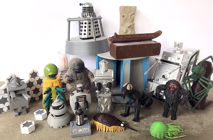 3D Printed Doctor Who Toys