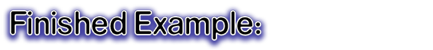 Finished Example